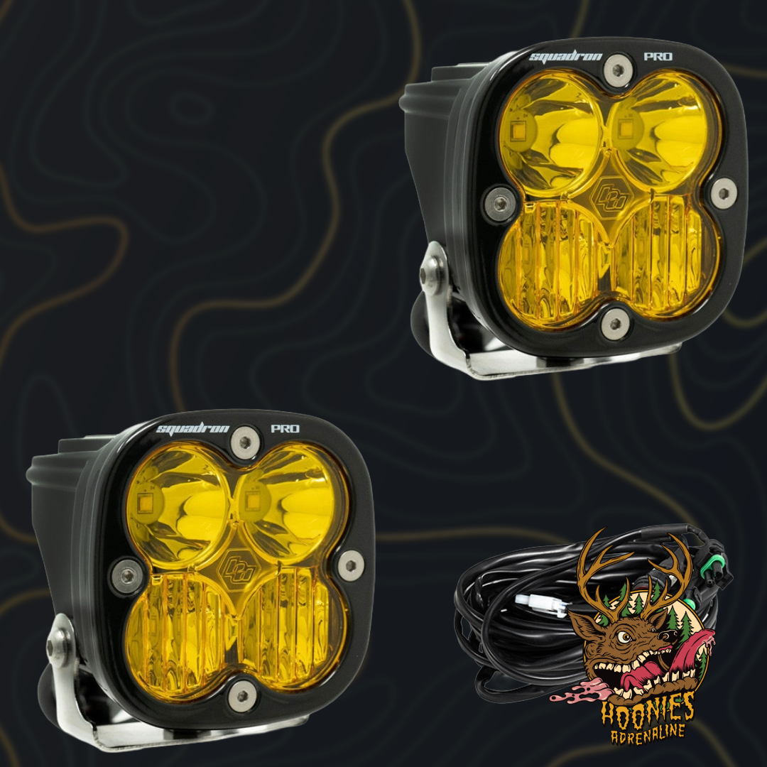 Baja Designs - Squadron Pro Black LED Auxiliary Light Pod Pair - Universal