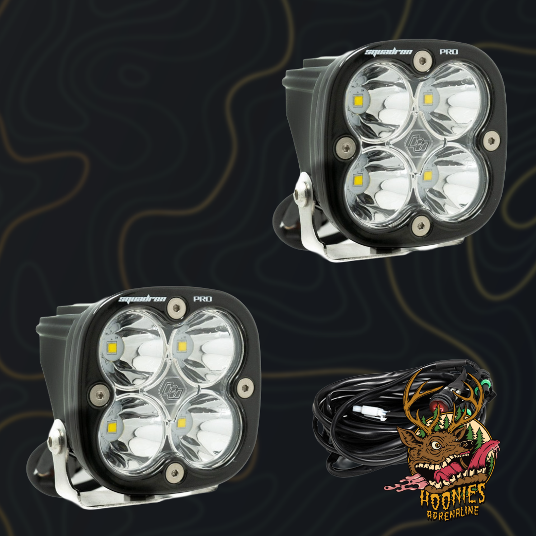 Baja Designs - Squadron Pro Black LED Auxiliary Light Pod Pair - Universal