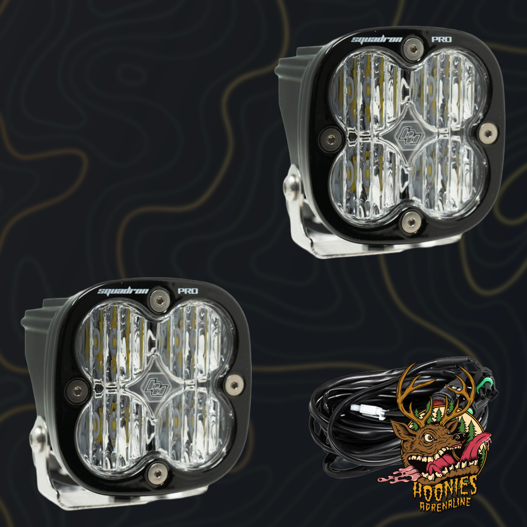 Baja Designs - Squadron Pro Black LED Auxiliary Light Pod Pair - Universal