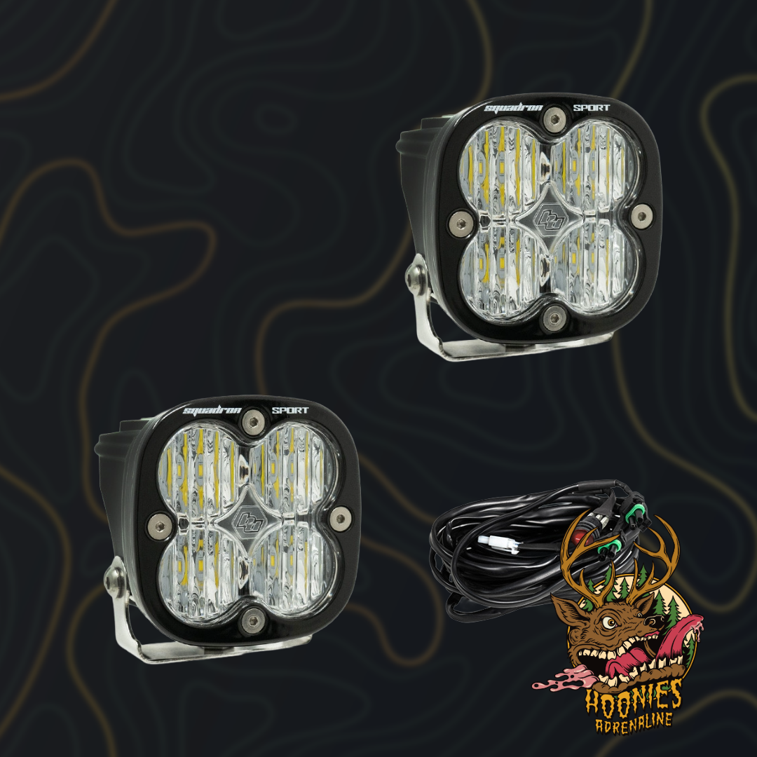 Baja Designs - Squadron Sport Black LED Auxiliary Light Pod Pair - Universal