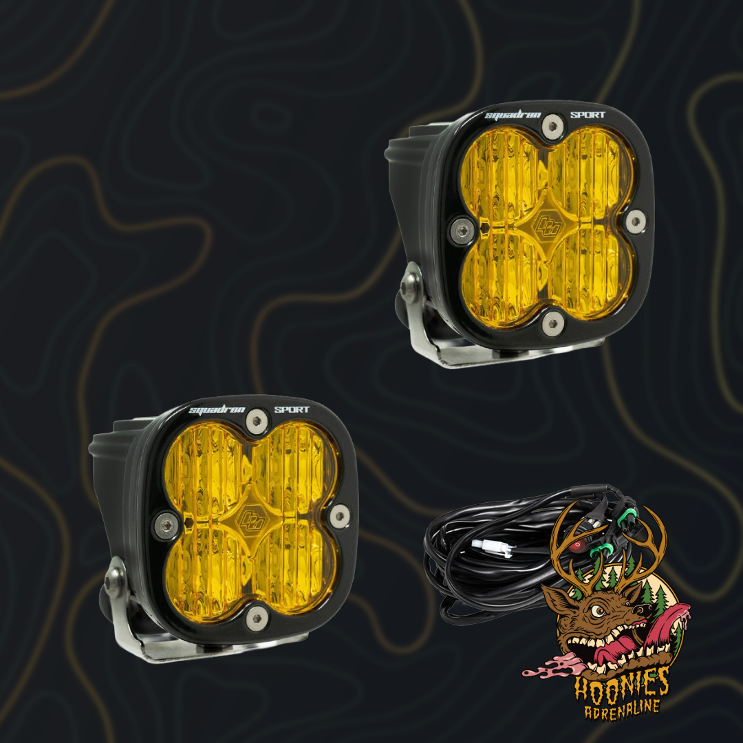 Baja Designs Squadron Sport Black LED Auxiliary Light Pod Pair – Universal Lighting Upgrade
