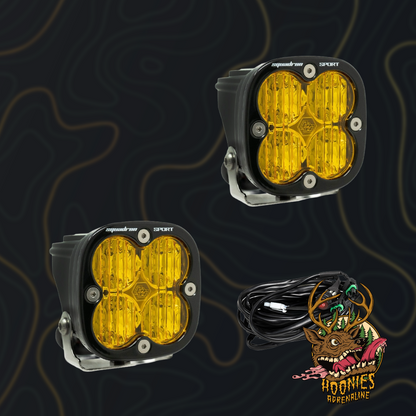 Baja Designs - Squadron Sport Black LED Auxiliary Light Pod Pair - Universal