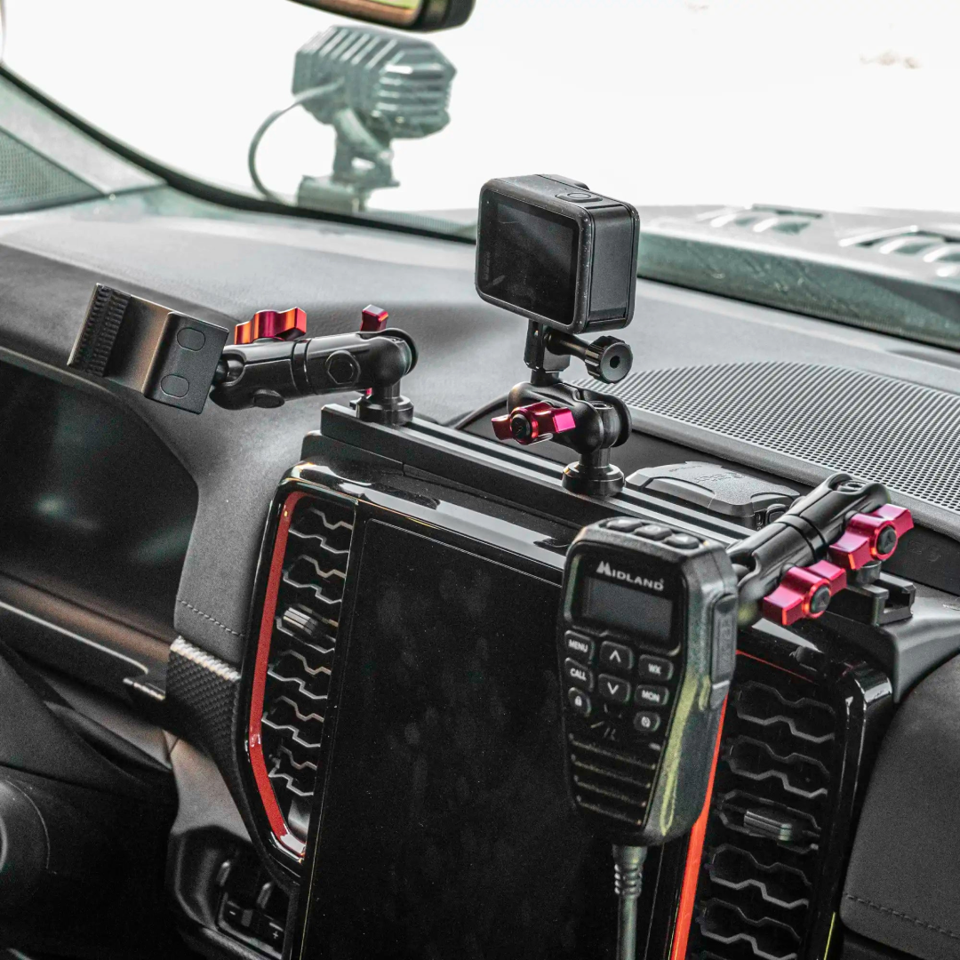 Tackform Slim Track Dash Bracket - Next-Gen Ford Ranger/Raptor (2023+) Storage Mount