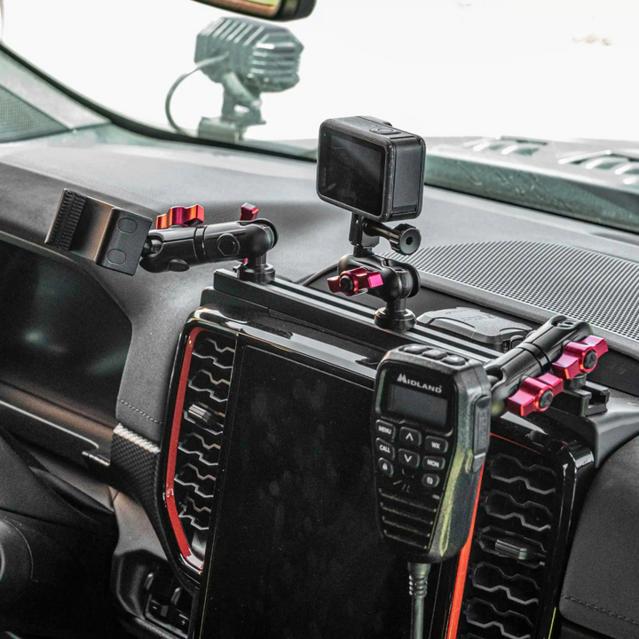 Tackform Slim Track Dash Bracket - Next-Gen Ford Ranger/Raptor (2023+) Storage Mount