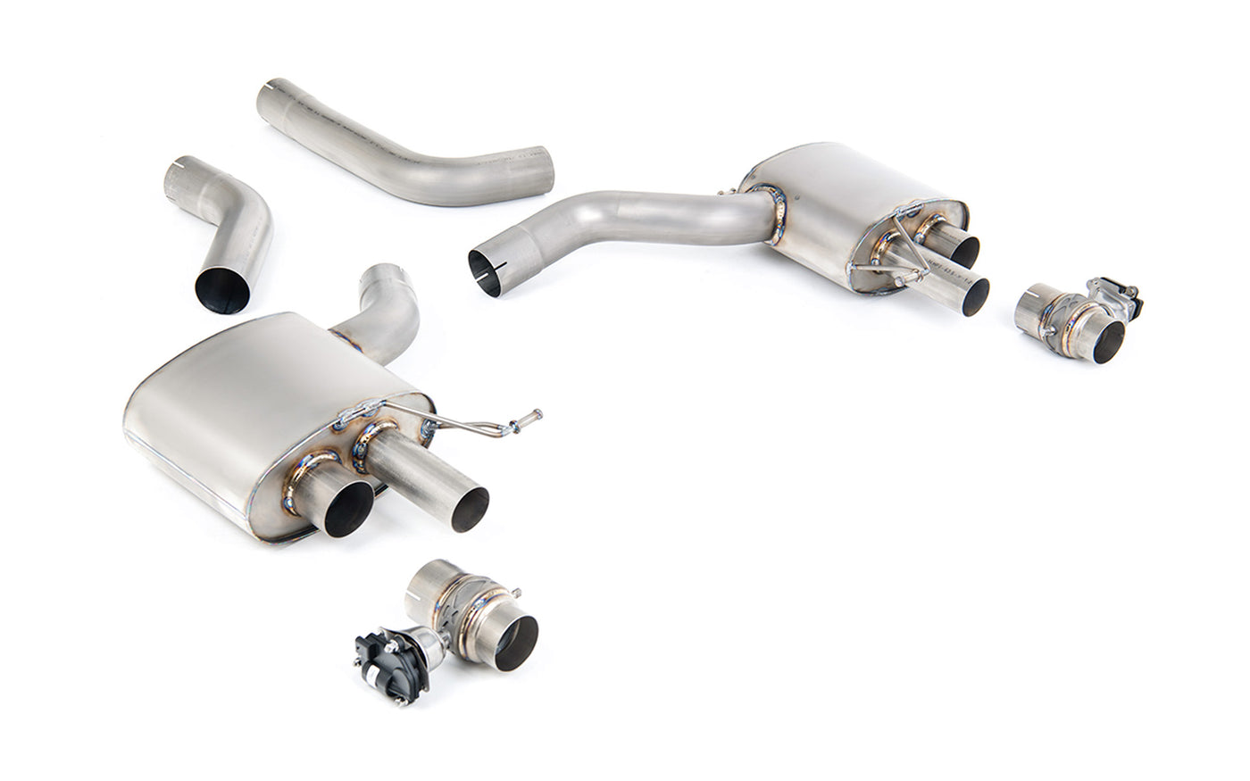 Upgrade Kit to Signature Series Titanium Axle Back System from any existing Milltek Sport Stainless Options (RS6 + RS7 C8)