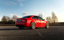 Audi RS4 B7 - V2 Valved Cat-Back with Active H Pipe and Burnt/Blue Titanium Ovals