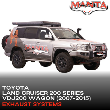 Manta Performance Exhaust Kit Toyota Land Cruiser VDJ200 Series 4.5L V8 Wagon (2007-2015)