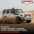 Manta VDJ76 Series 4.5L V8 Wagon Performance Exhaust Kit - Toyota Land Cruiser Turbo Back System