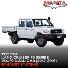 White Toyota Land Cruiser 79 Series with Manta logo on a white background