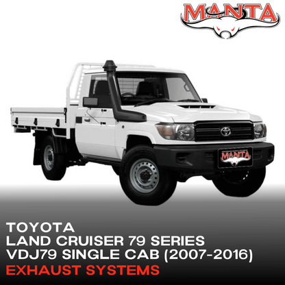 Manta Performance Exhaust Kit Toyota Land Cruiser VDJ79 Series 4.5L V8 Single Cab (2007-2016)