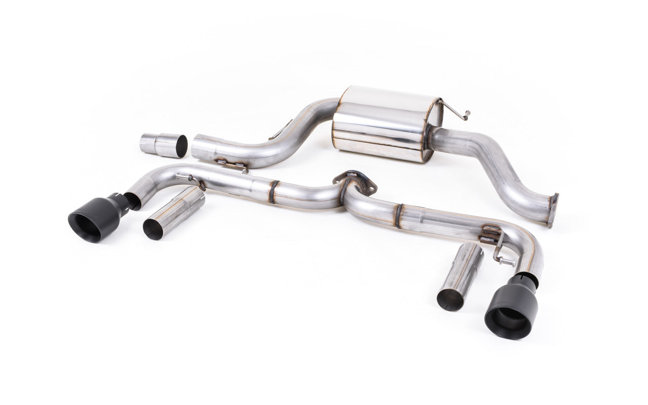 VW Beetle 2.0 TSI (A5 Chassis) - Non-Resonated (Louder) Cat-Back Exhaust System with Cerakote Black Tips