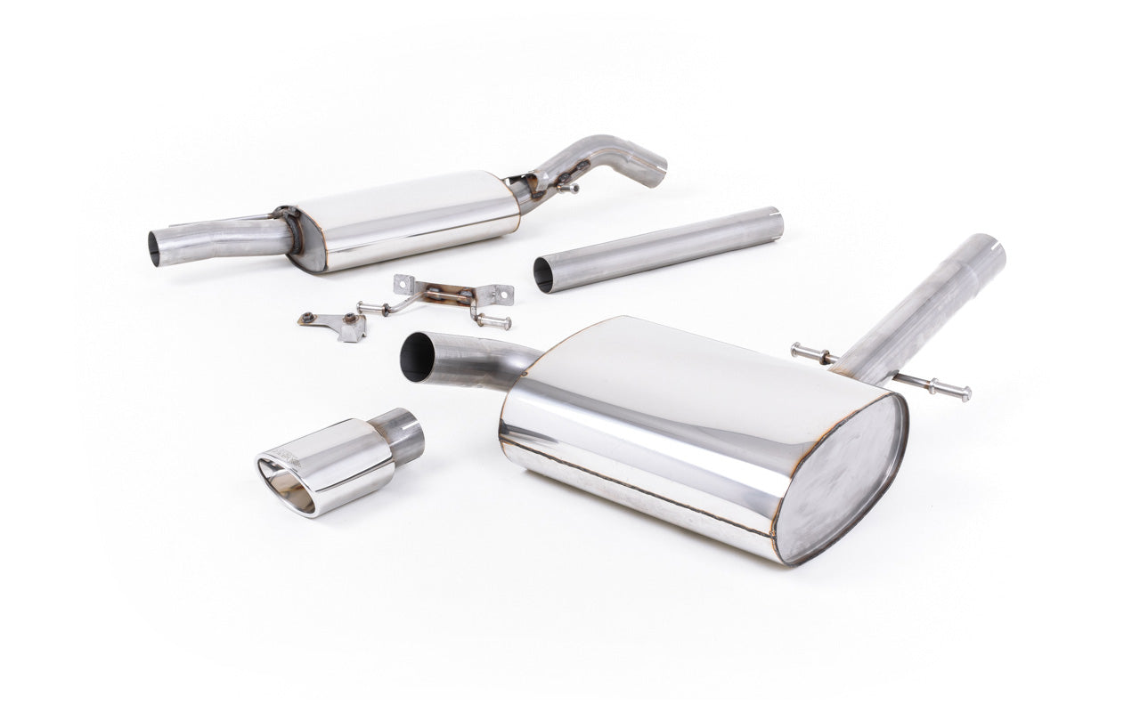 VW Corrado G60 1.8 - Resonated (Quieter) Cat-Back Exhaust System with Polished Oval Tip