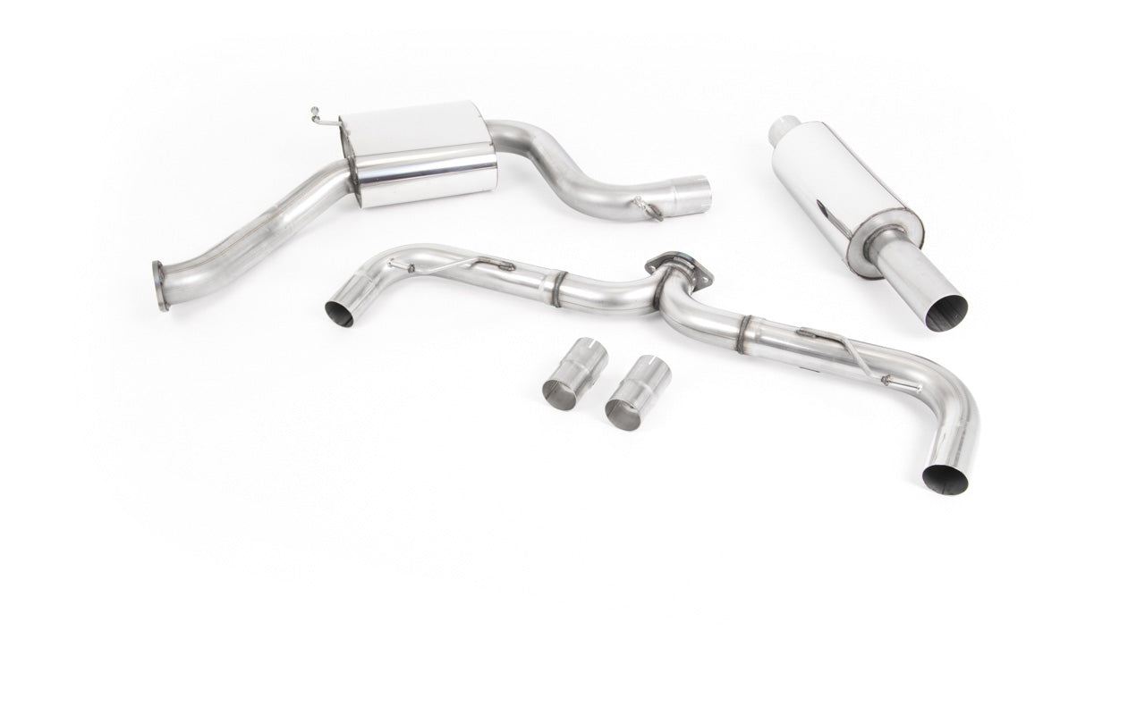 VW Golf MK7.5 GTI (Incl Performance Pack) - Road+ Cat-Back Exhaust System with GT-100 Titanium Trims