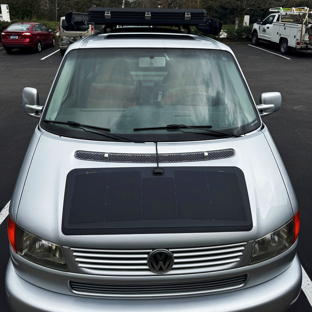 Volkswagen T4 Camper Lensun 60W Bonnet Solar Panel