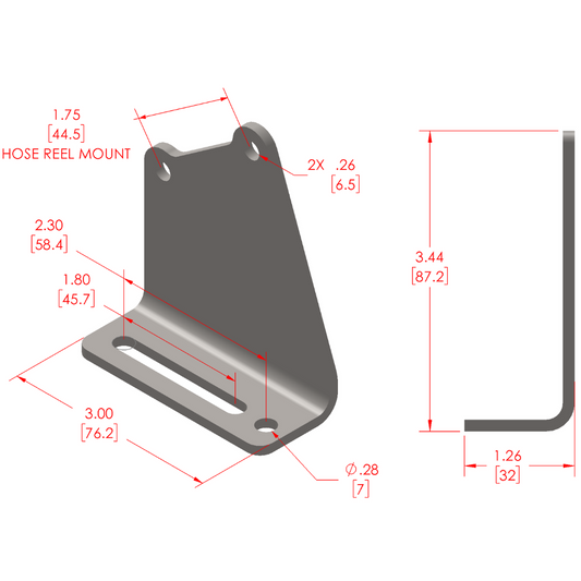 APEX DESIGN USA - Compact Reel System (CRS) Universal Mounting Bracket