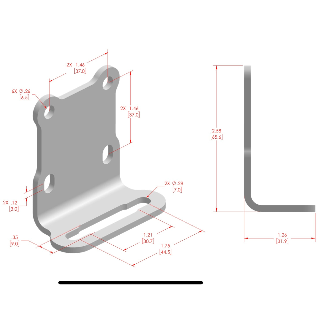 APEX DESIGN USA - Universal Bracket for Gauge Mounts