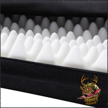Egg-crate foam mattress inside the ARB SkyDome swag, close-up