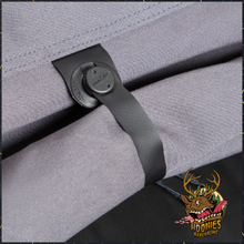 Strap fastener detail on the ARB SkyDome swag canvas
