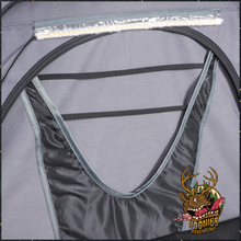 Mesh panel and canvas opening on the ARB SkyDome swag, seen from inside