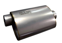 Kooks 3" Oval Center/Offset Muffler 12" Long Body. Stainless Steel.