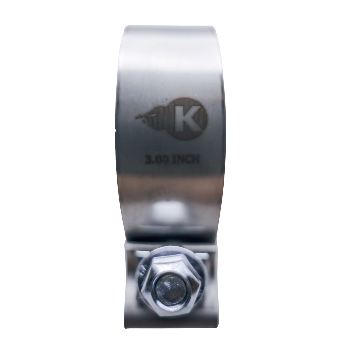 Kooks 3" Stainless Steel Band Clamp for Notched Slip Joint Connections.