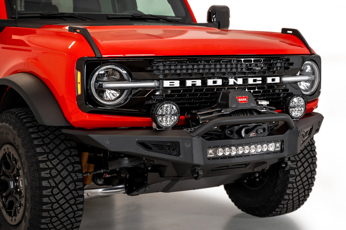 Addictive Desert Designs 2021–2026 Ford Bronco Rock Fighter Winch Front Bumper