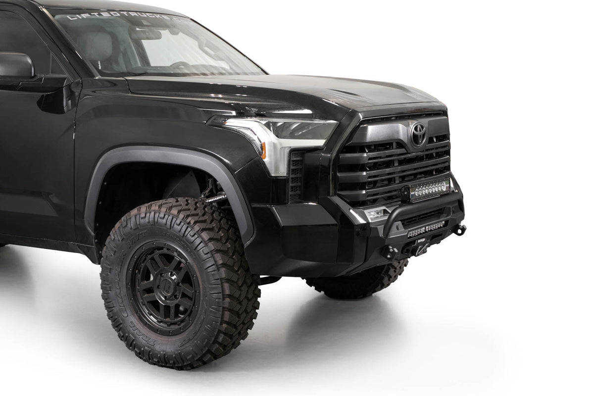 Addictive Desert Designs 2022–2026 Toyota Tundra Stealth Center Mount Front Bumper w/ Top Hoop