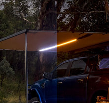 ARB Aluminium Case Black Awning & LED Light Kit 2500mm x 2500mm