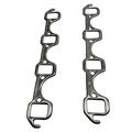 Kooks Small Block Ford -Stock Bolt Pattern Header Gasket - Multi-Layer Aluminum