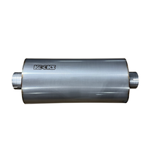 Kooks 3" Oval Clamp In Center/Center Muffler 18" Long Body . Polished Stainless Steel.