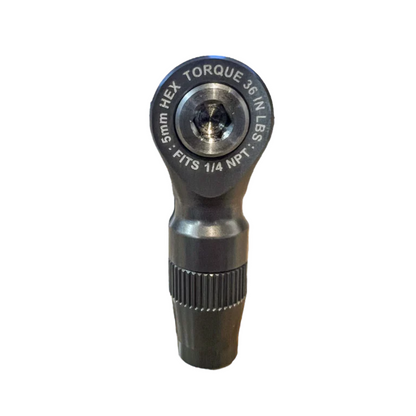 APEX DESIGN USA - Banjo Fitting - 1/4 NPT CRS to APEX 3/8" Braided Air Hose