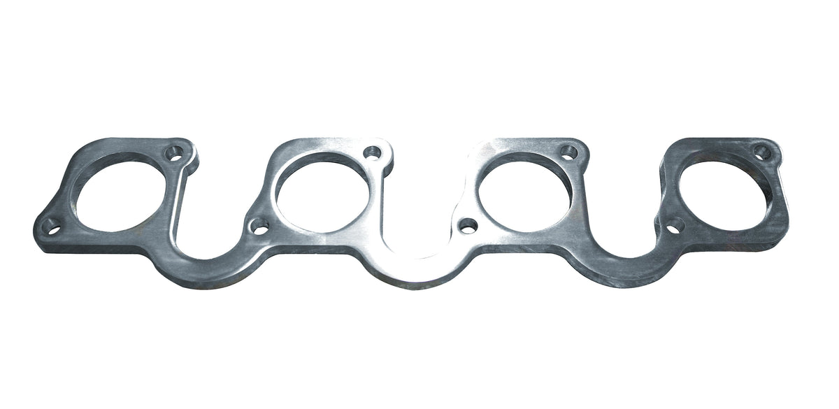 Kooks SBF Header Flange - Yates Diagonal Bolt Pattern. 3/8" Thick SS. Port for 2"