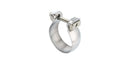 Borla Accessory — 2.36" (60mm) T-304 Stainless Steel Swivel Joint / Half Moon Clamp. — Natural mill