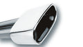 Borla Exhaust Tip — Single Rectangle Rolled Angle Cut