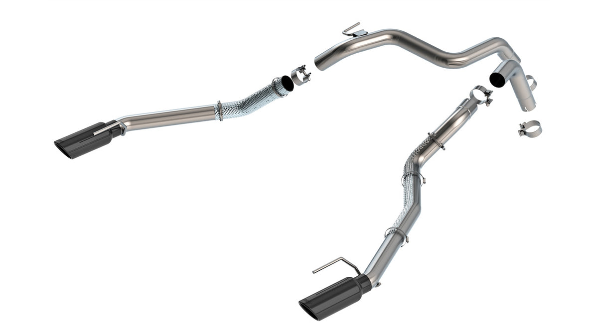 Borla 60743BC Ranger Raptor black-chrome tail pipe kit