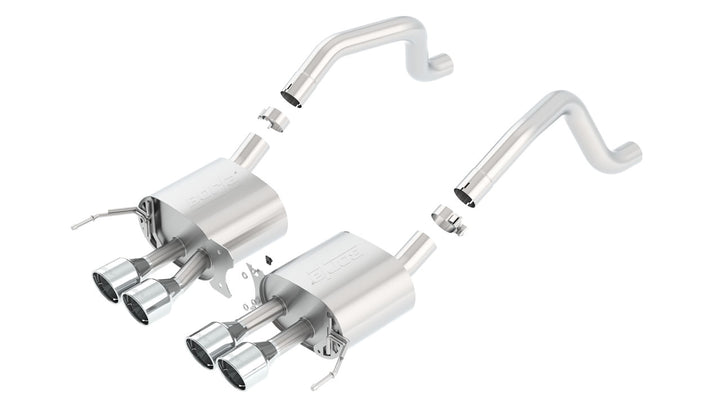 Borla Corvette C7 Z06 / Grand Sport Manual S-Type Axle-Back — Without NPP