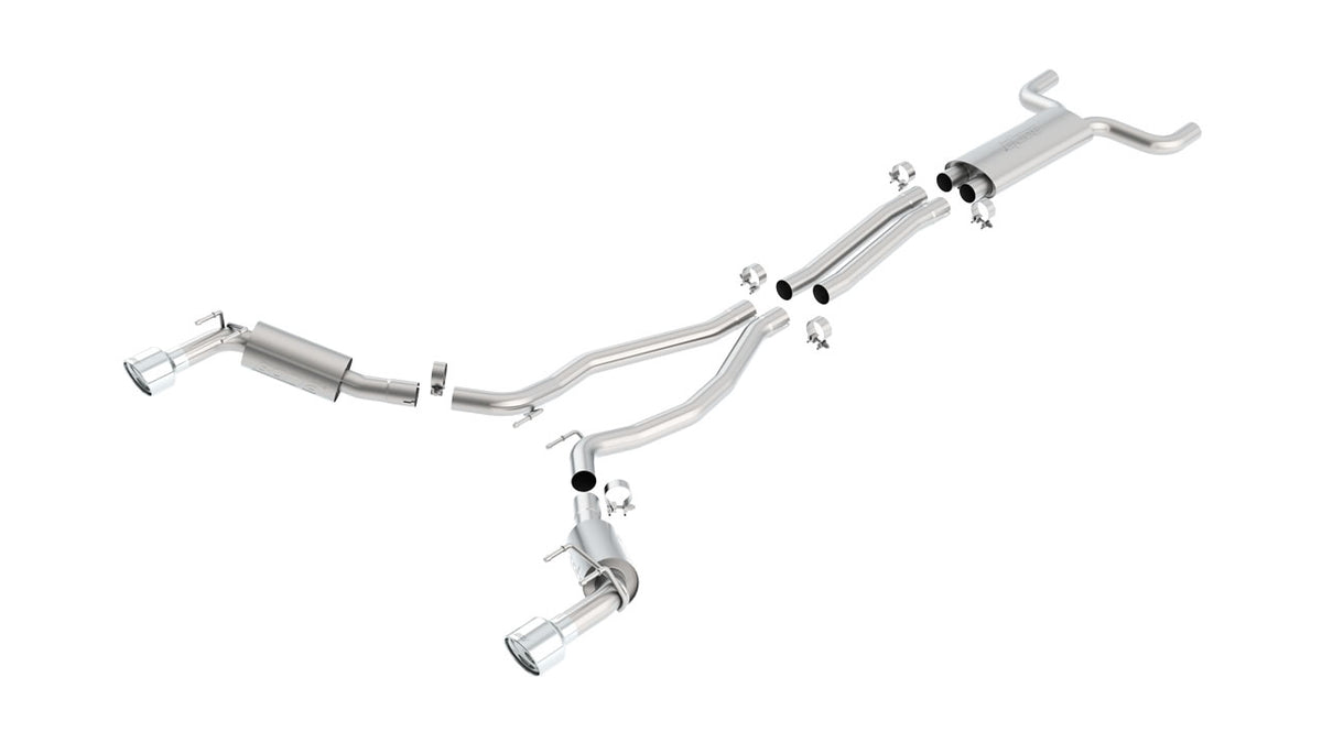 Borla Chevrolet Camaro SS EC-Type cat-back without GFX; coupe only (2010-2013), part 1014031 - S-Type