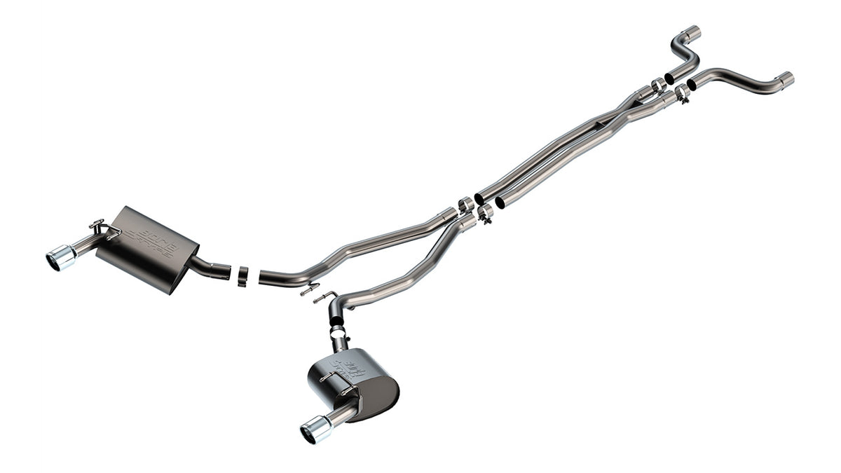 Borla Chevrolet Camaro 3.6L V6 cat-back; excludes 2013 RS quad-tip/Dual-Mode (2010-2013), part 140282 - S-Type