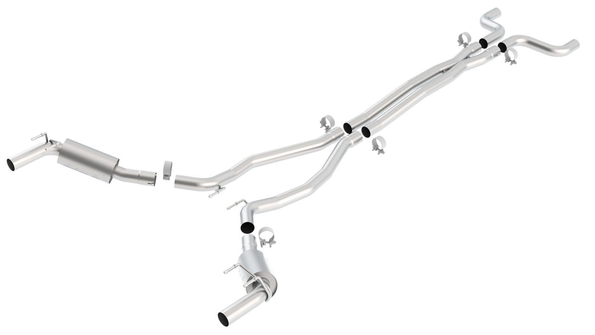 Borla Chevrolet Camaro SS cat-back with GFX; reuse factory tips (2010-2013), part 140330 - S-Type / Reuse factory tips