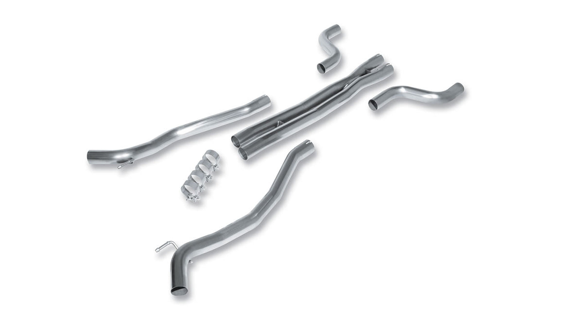Borla Chevrolet Camaro SS X-pipe with mid-pipes; selected Borla or GM rear mufflers only (2010-2015), part 60512