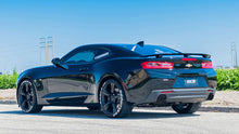 Borla Chevrolet Camaro SS / LT1 axle-back; single split exit; without NPP or GFX, part 11922CFBA - S-Type / Carbon fibre / black anodised