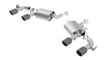Borla Chevrolet Camaro SS / LT1 axle-back; equipped with NPP; valves included, part 11924CFBA - S-Type / Carbon fibre / black anodised