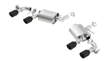 Borla Chevrolet Camaro SS / LT1 axle-back; equipped with NPP; valves included, part 11925CB - ATAK / Black coated