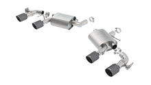 Borla Chevrolet Camaro SS / LT1 axle-back; equipped with NPP; valves included, part 11925CFBA - ATAK / Carbon fibre / black anodised
