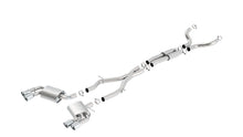 Borla Chevrolet Camaro SS / LT1 3-inch cat-back; coupe; NPP or dual-split bumper; no AFM/NPP valves, part 140687 - S-Type / Polished stainless steel