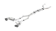 Borla Chevrolet Camaro SS / LT1 3-inch cat-back; coupe; NPP or dual-split bumper; no AFM/NPP valves, part 140687CF - S-Type / Carbon fibre