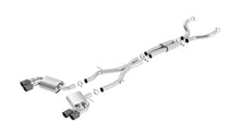 Borla Chevrolet Camaro SS / LT1 3-inch cat-back; coupe; NPP or dual-split bumper; no AFM/NPP valves, part 140688CFBA - ATAK / Carbon fibre / black anodised