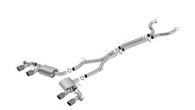 Borla Chevrolet Camaro ZL1 cat-back; coupe; NPP valves included; OE cutting required, part 140726CFBA - S-Type / Carbon fibre / black anodised