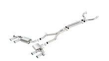 Borla Chevrolet Camaro ZL1 cat-back; coupe; NPP valves included; OE cutting required, part 140727 - ATAK / Polished stainless steel