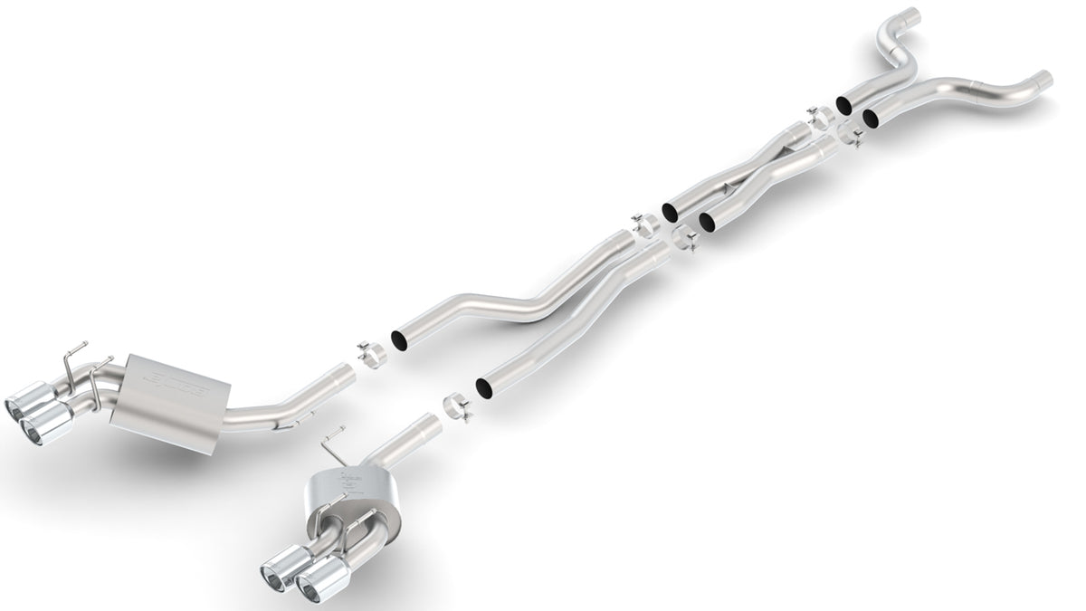 Borla Chevrolet Camaro Cat-Back Exhaust System, part 140494 - S-Type / Polished stainless steel